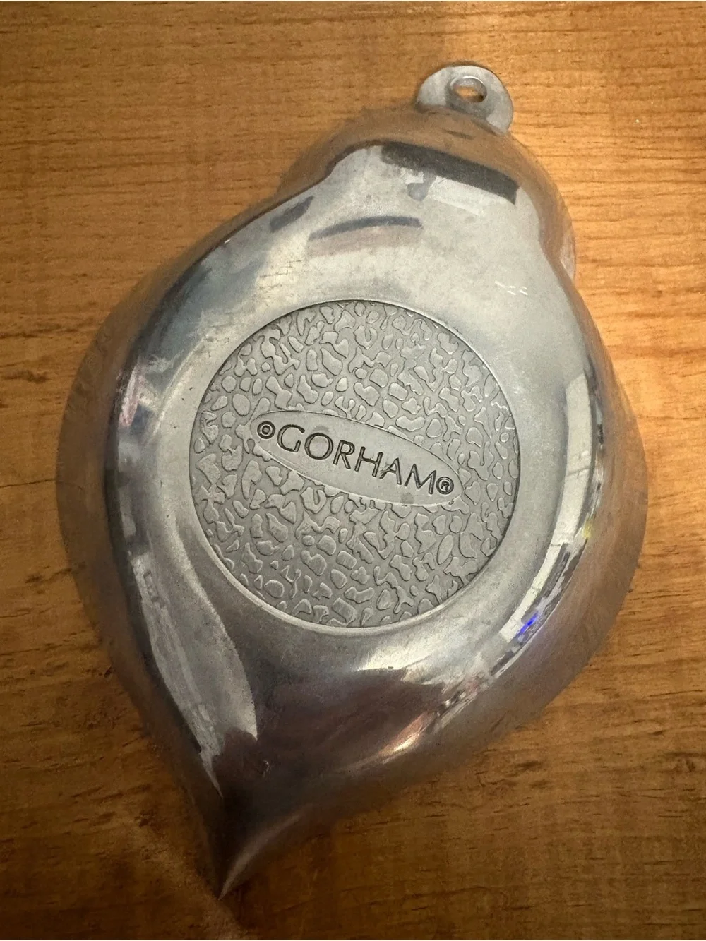 Metal Holiday Ornament Trinket Dish - Silver with Multicolor Accents